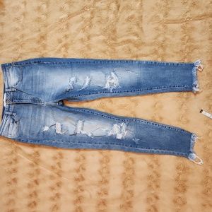 KanCan high rise distressed jeans